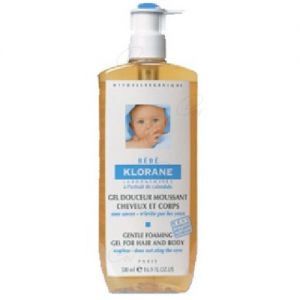 KLORANE GEL SUAVE PARA BEBE CUERPO Y CABELLO -  (500 ML)